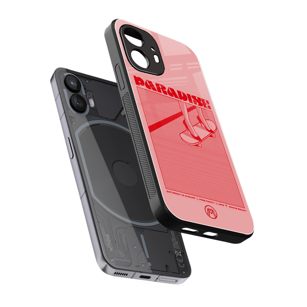 paradise back phone cover | glass case for nothing phone 2