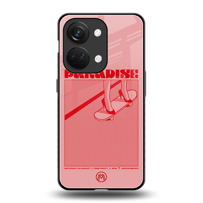 paradise back phone cover | glass case for oneplus nord 3