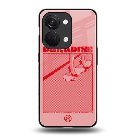 paradise back phone cover | glass case for oneplus nord 3
