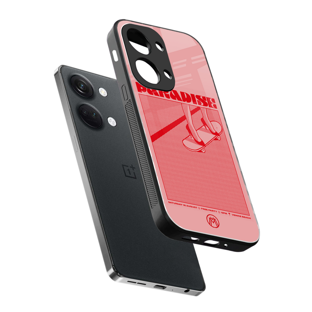 paradise back phone cover | glass case for oneplus nord 3