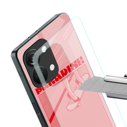 paradise back phone cover | glass case for oneplus nord 3