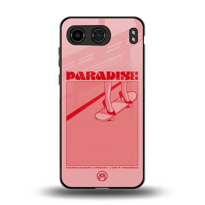 paradise back phone cover | glass case for oneplus nord 4