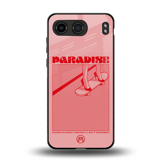 paradise back phone cover | glass case for oneplus nord 4
