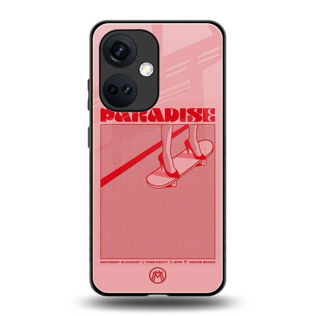 paradise back phone cover | glass case for oneplus nord ce 3
