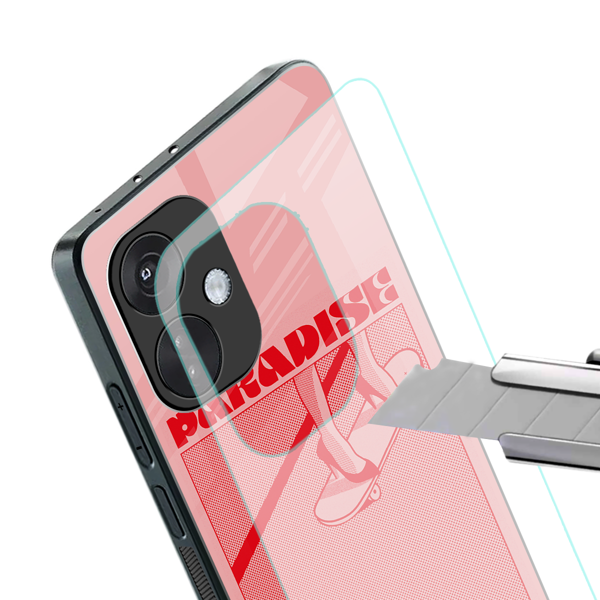 paradise back phone cover | glass case for oneplus nord ce 3