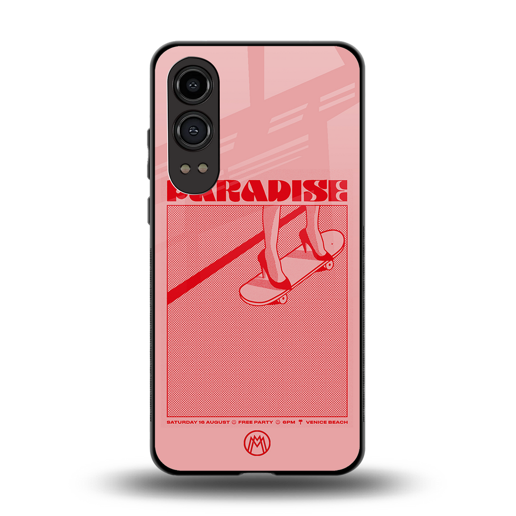 paradise back phone cover | glass case for oneplus nord ce 4 lite