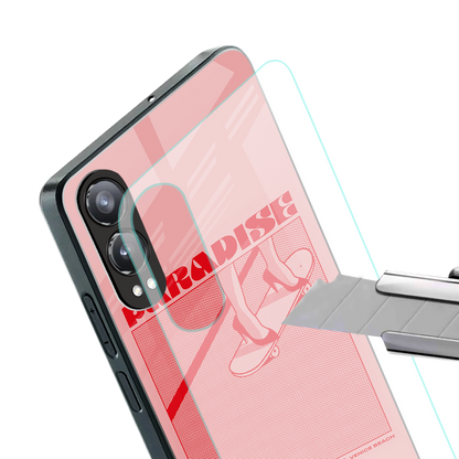paradise back phone cover | glass case for oneplus nord ce 4 lite