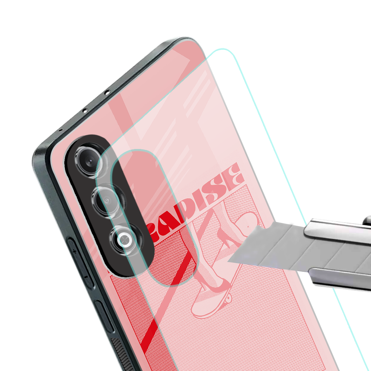 paradise back phone cover | glass case for oneplus nord ce 4