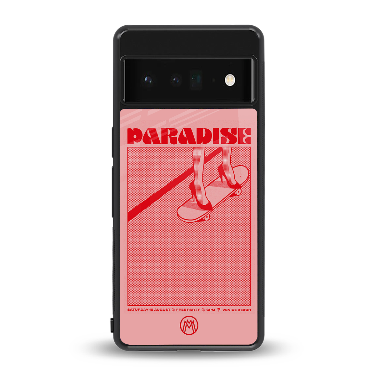 paradise back phone cover | glass case for google pixel 6 pro