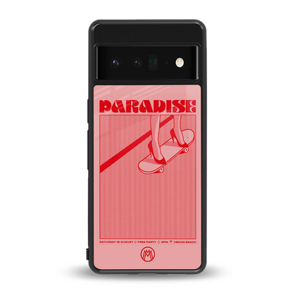 paradise back phone cover | glass case for google pixel 6 pro