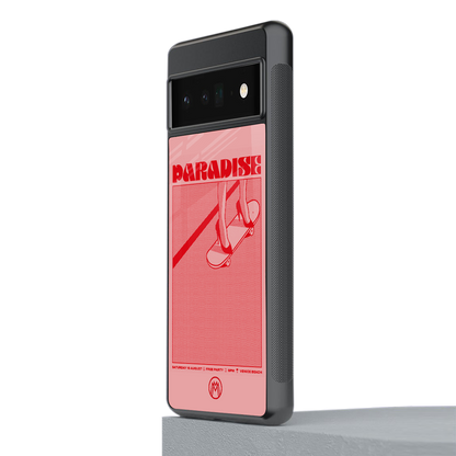paradise back phone cover | glass case for google pixel 6 pro