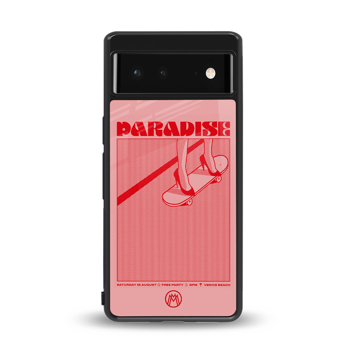 paradise back phone cover | glass case for google pixel 6