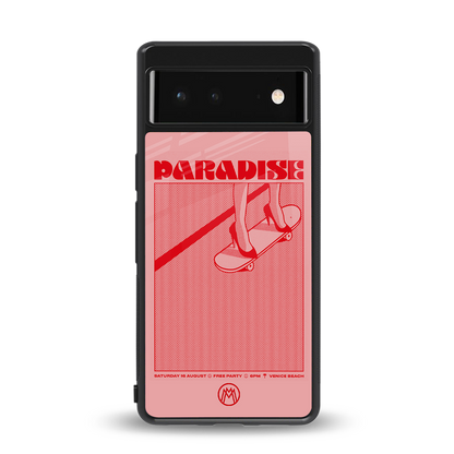 paradise back phone cover | glass case for Google Pixel 6A