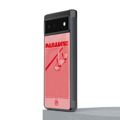 paradise back phone cover | glass case for Google Pixel 6A