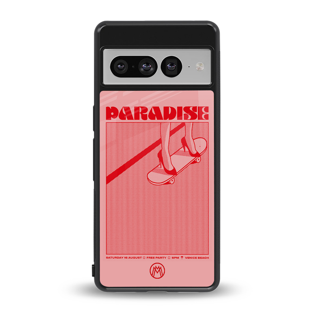 paradise back phone cover | glass case for google pixel 7 pro