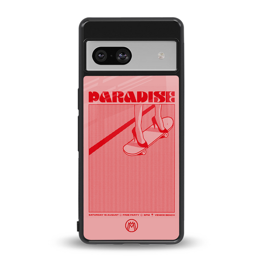 paradise back phone cover | glass case for Google Pixel 7A
