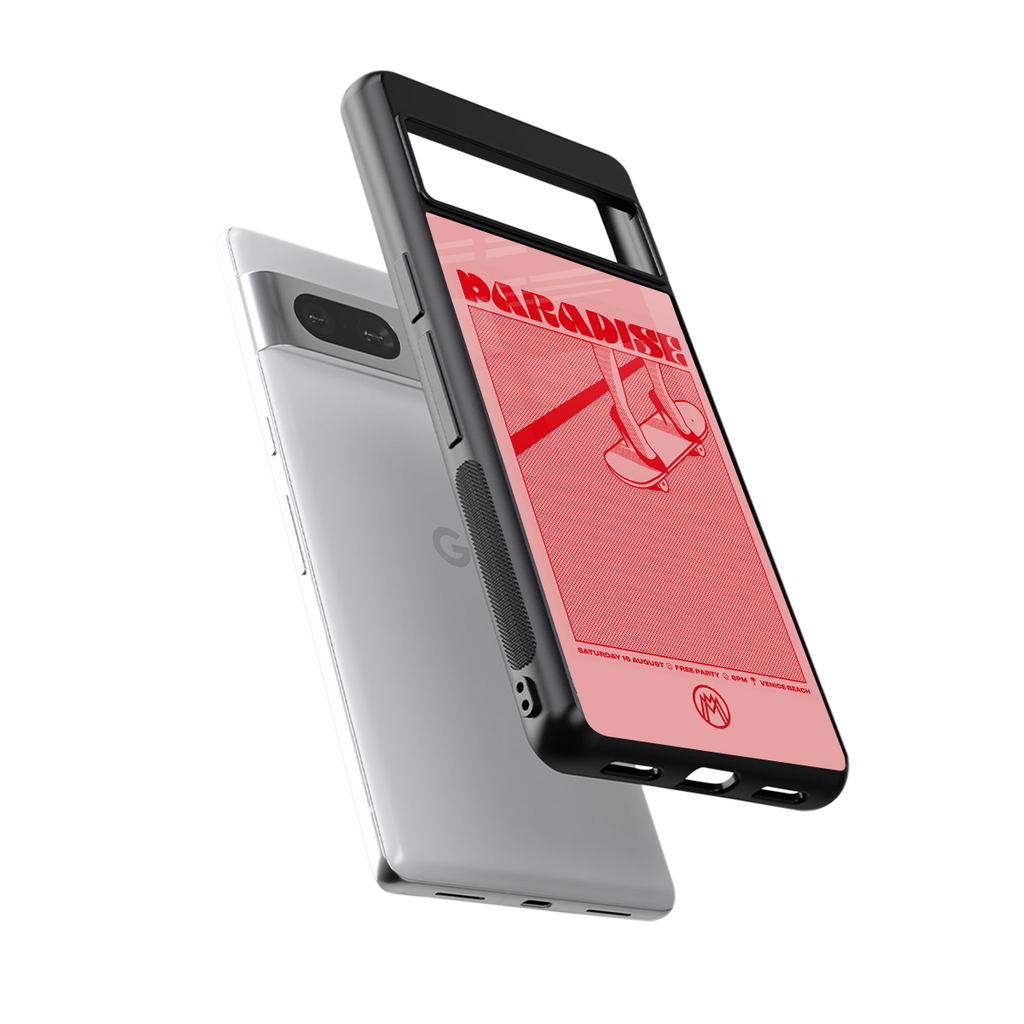 paradise back phone cover | glass case for Google Pixel 7
