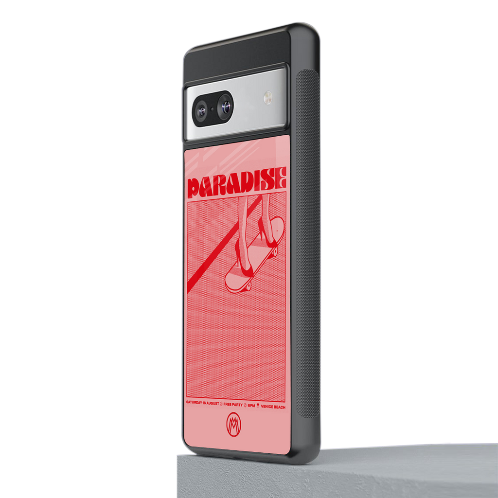 paradise back phone cover | glass case for Google Pixel 7