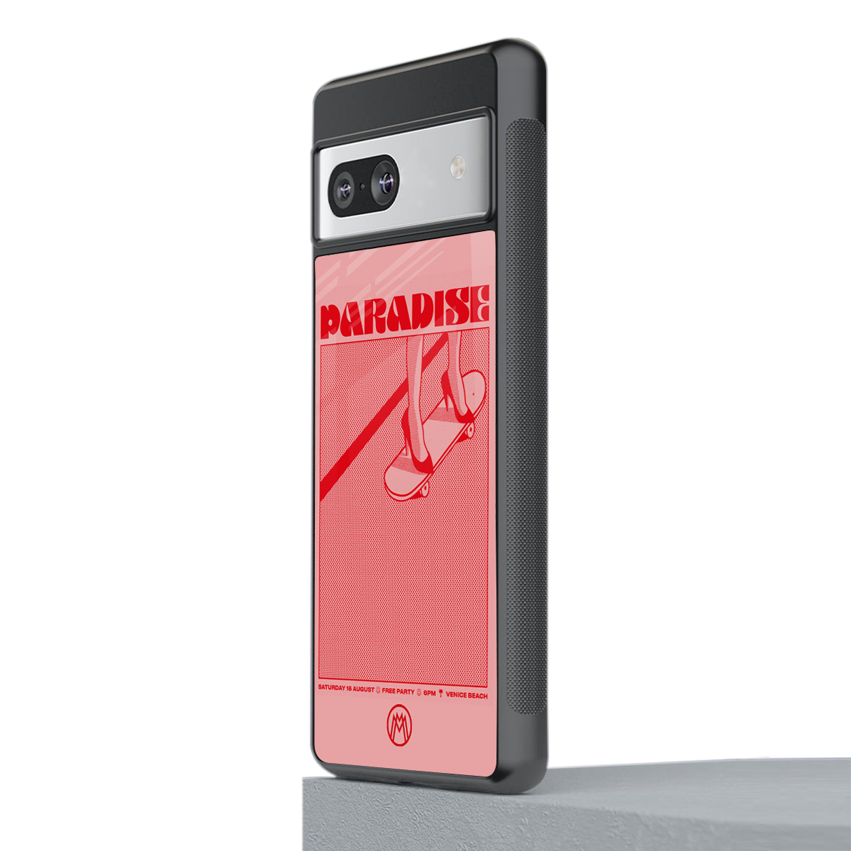 paradise back phone cover | glass case for Google Pixel 7A