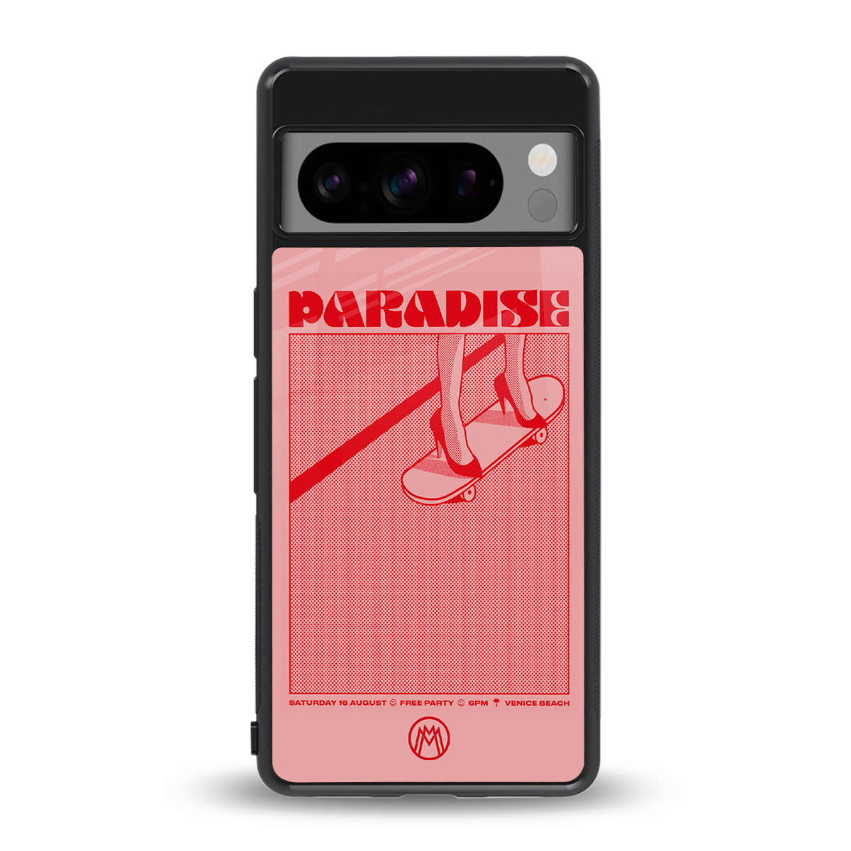 paradise back phone cover | glass case for google pixel 8 pro