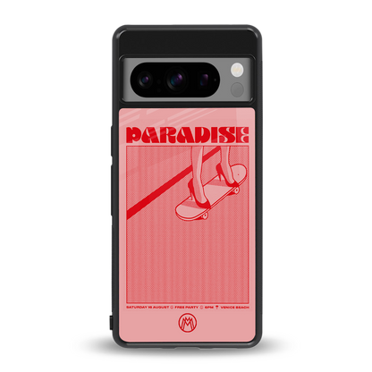 paradise back phone cover | glass case for google pixel 8 pro