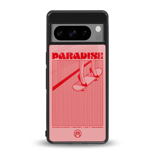 paradise back phone cover | glass case for google pixel 8 pro