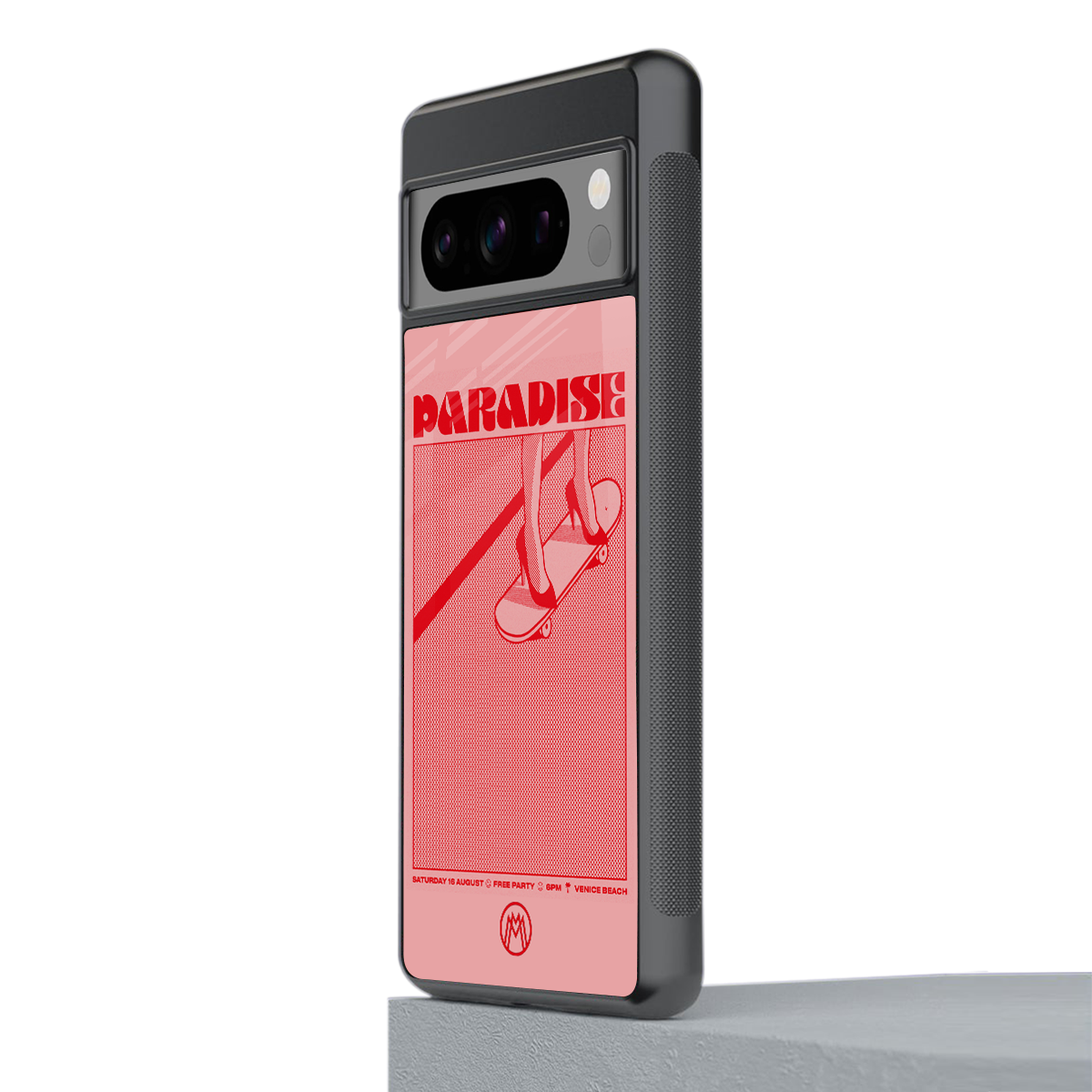 paradise back phone cover | glass case for google pixel 8 pro