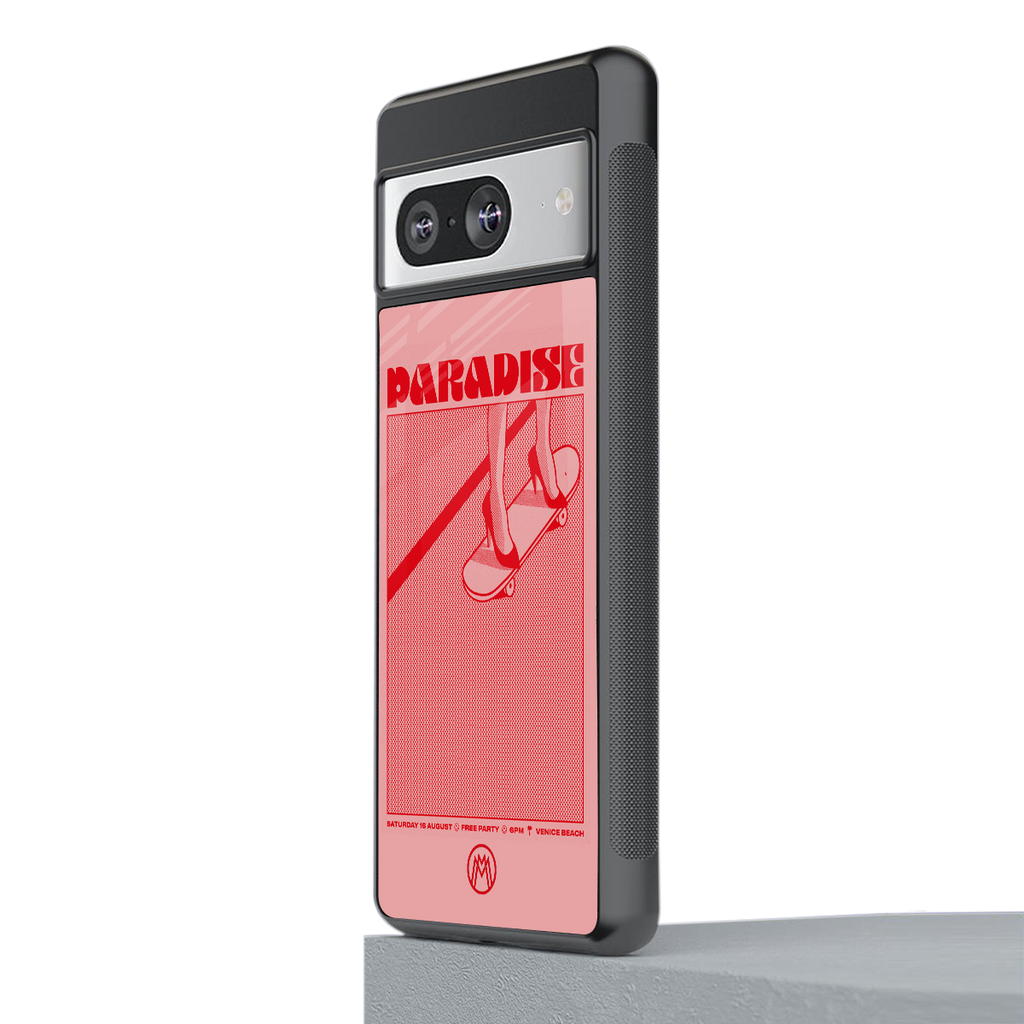 paradise back phone cover | glass case for Google Pixel 8