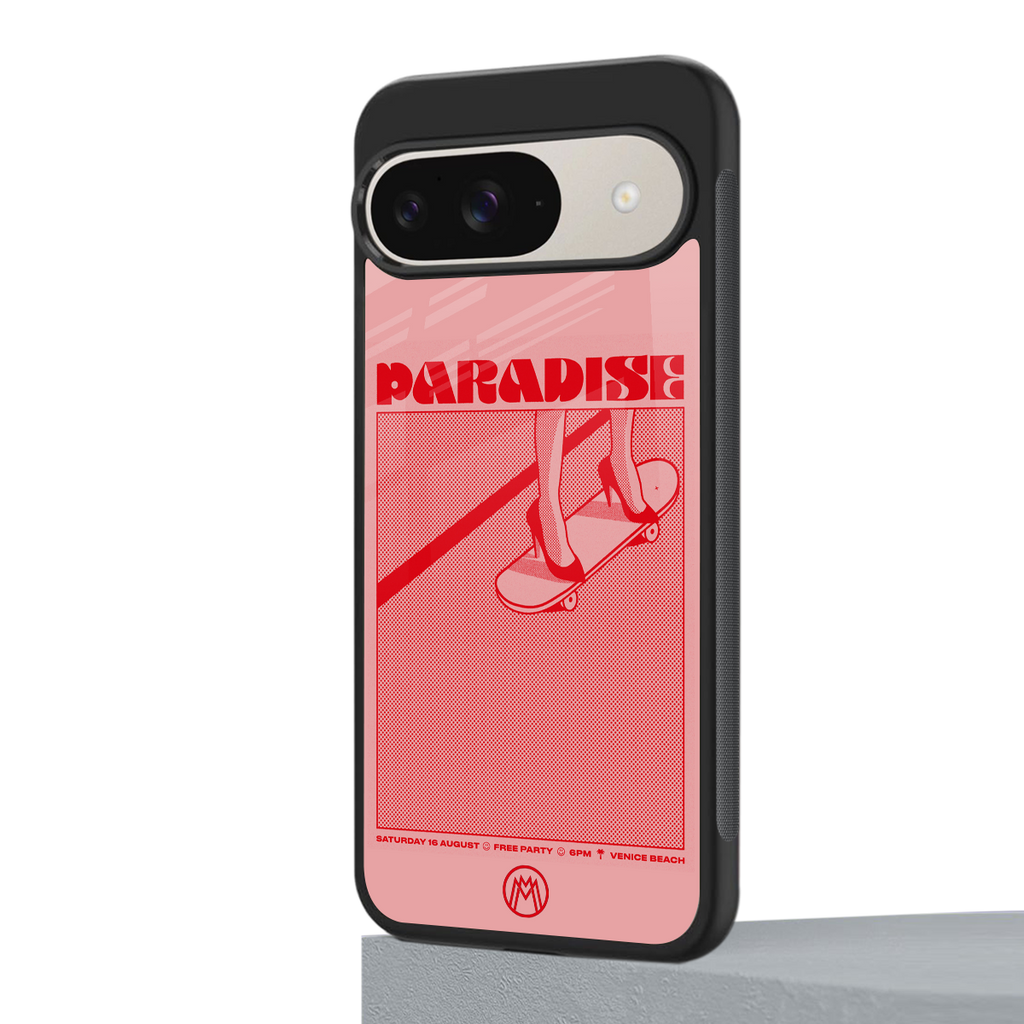 paradise back phone cover | glass case for google pixel 9