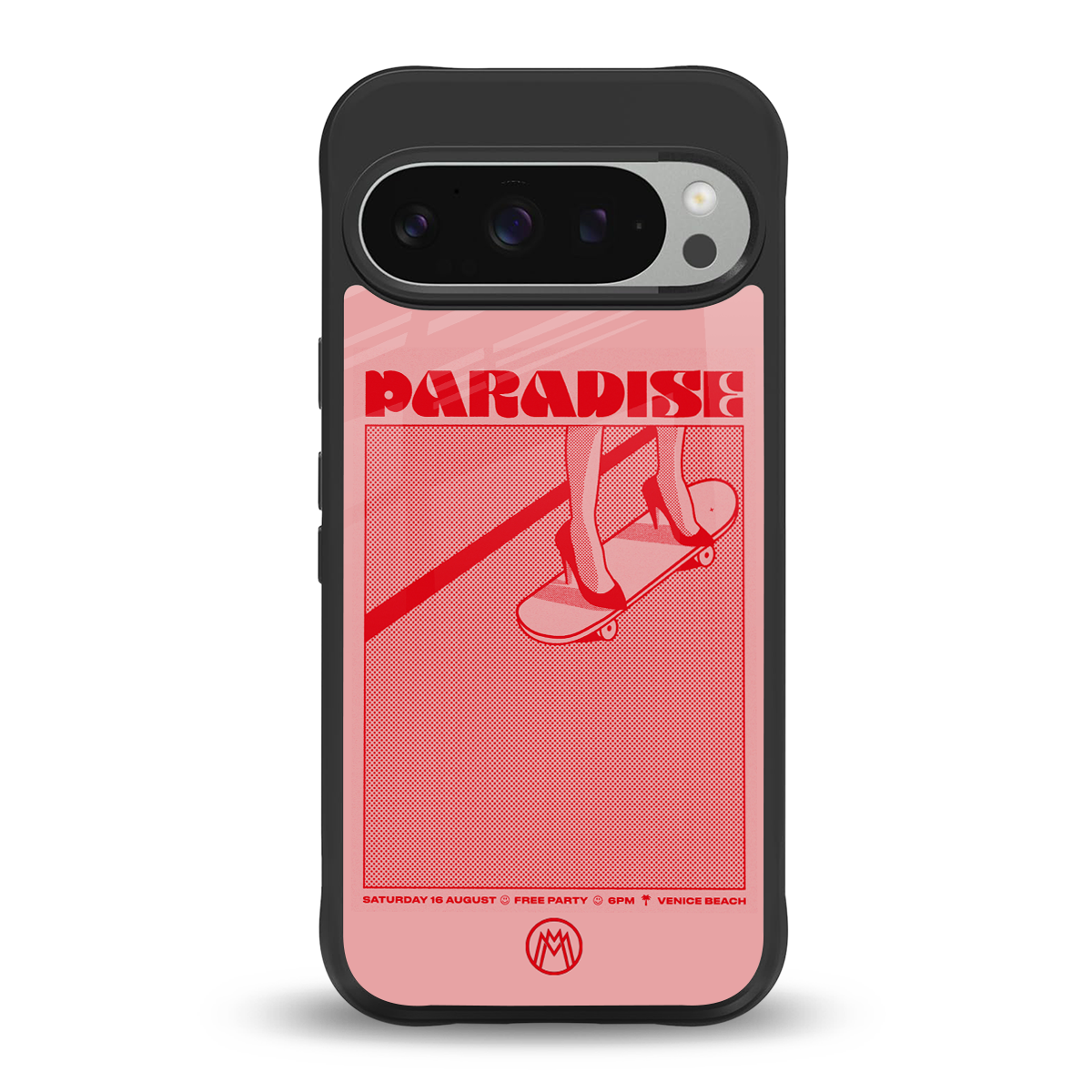 paradise back phone cover | glass case for google pixel 9 pro xl