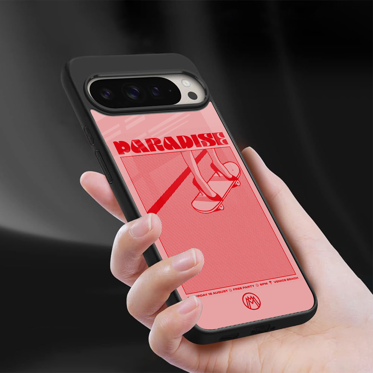 paradise back phone cover | glass case for google pixel 9 pro