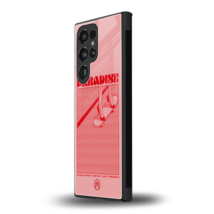 paradise back phone cover | glass case for samsung galaxy s23 ultra