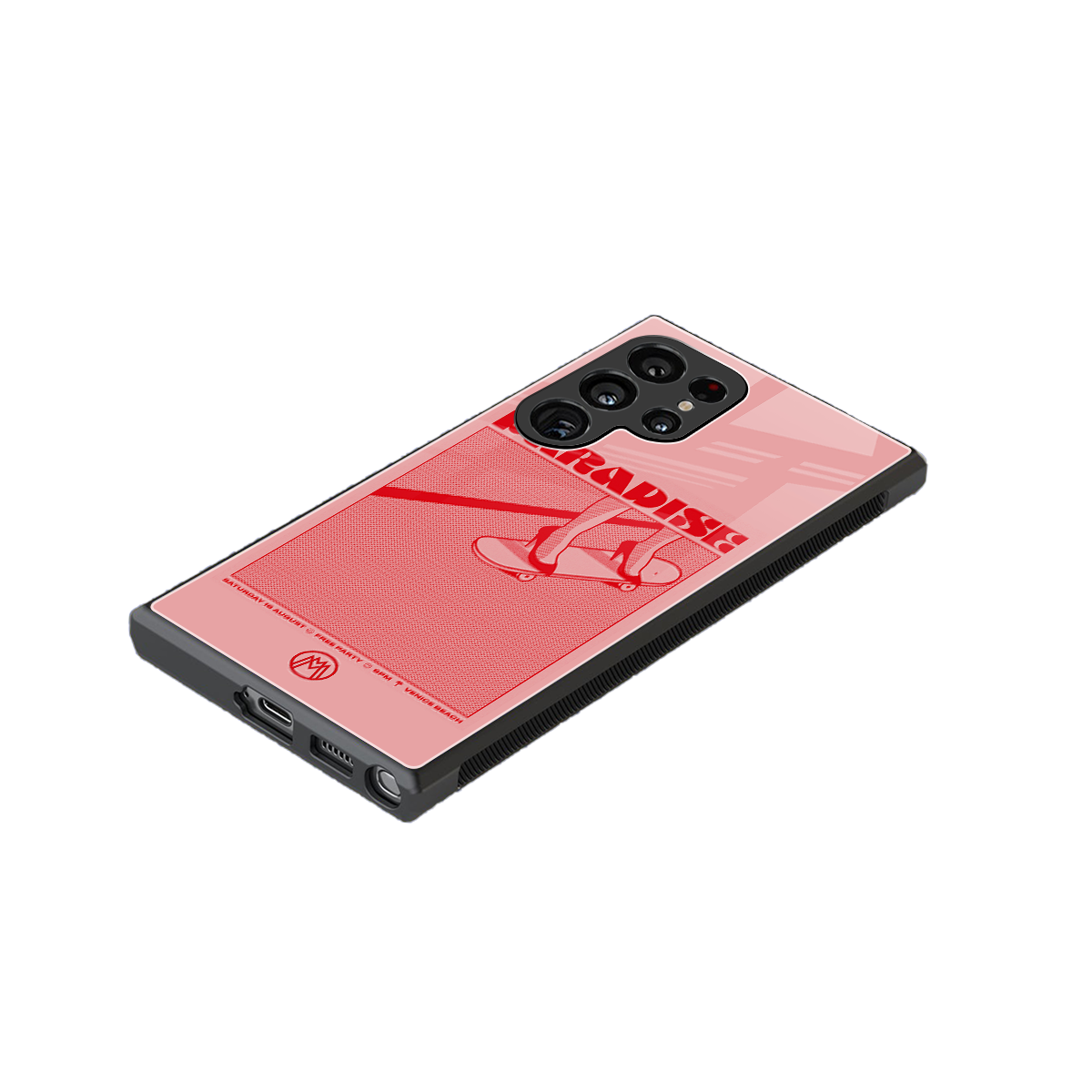 paradise back phone cover | glass case for samsung galaxy s23 ultra