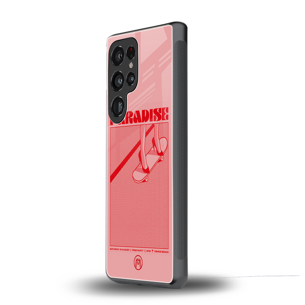 paradise back phone cover | glass case for samsung galaxy s25 ultra