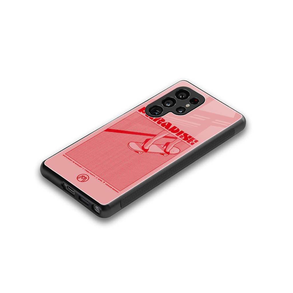 paradise back phone cover | glass case for samsung galaxy s25 ultra