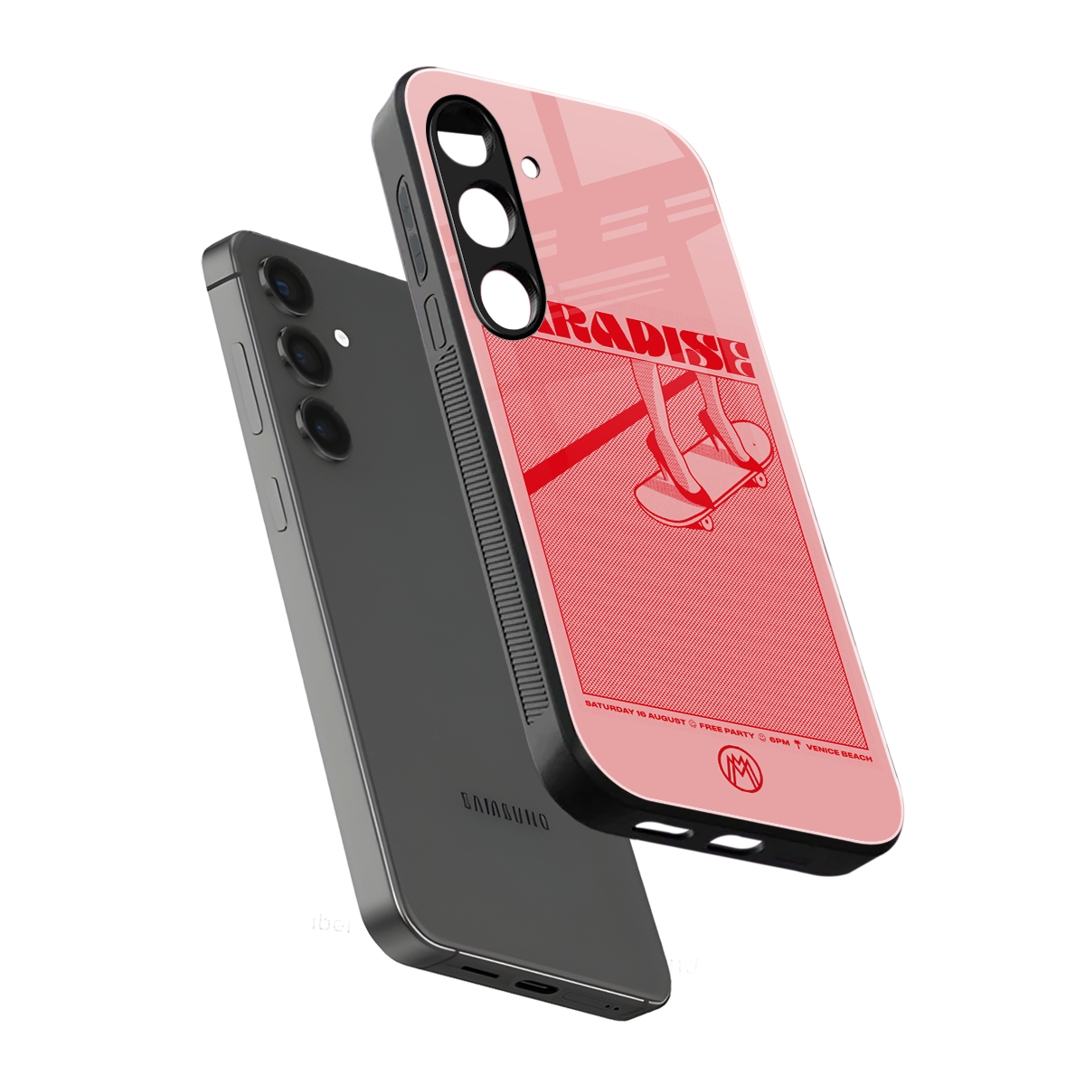 paradise back phone cover | glass case for samsung galaxy s23 plus