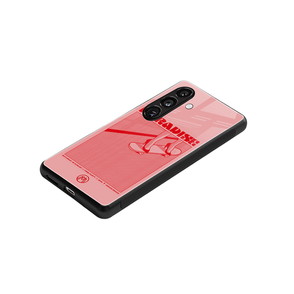 paradise back phone cover | glass case for samsung galaxy s24 plus