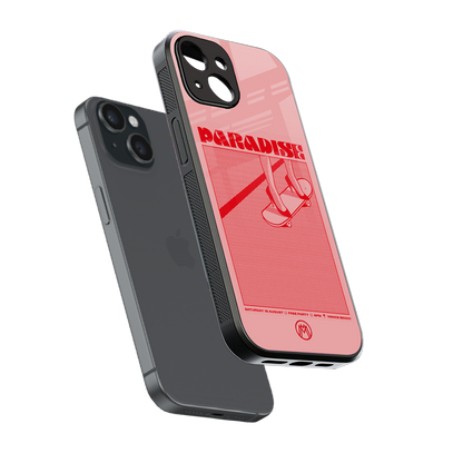 paradise back phone cover | glass case for iphone 15