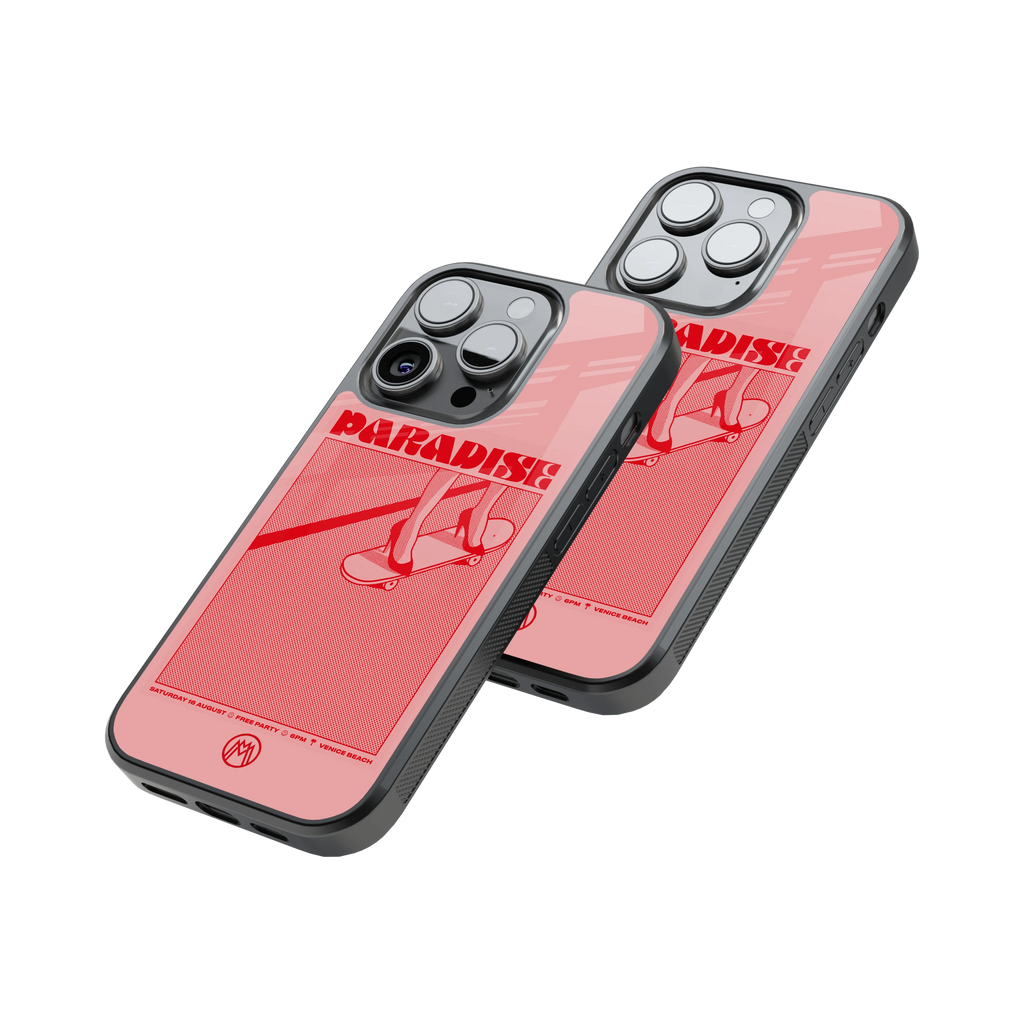 Protective Glass Back Phone Case Compatible with iPhone, Samsung, OnePlus, Pixel & More