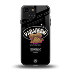 paranoid back phone cover | glass case for iphone 13 mini