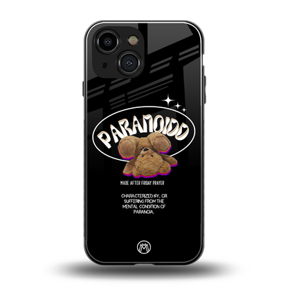 paranoid back phone cover | glass case for iphone 13 mini