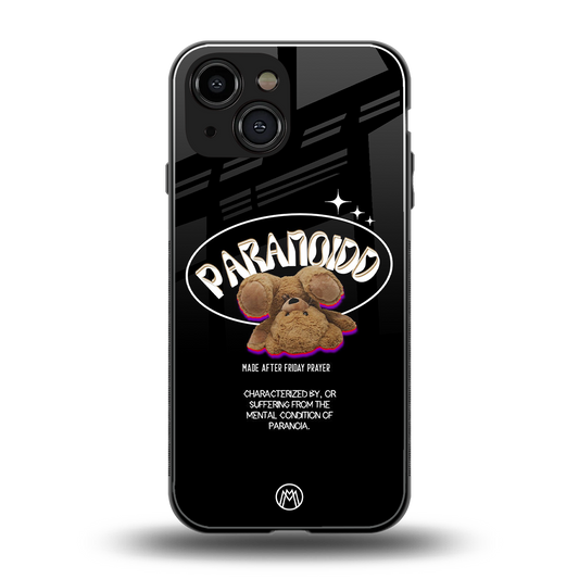 paranoid back phone cover | glass case for iphone 13 mini