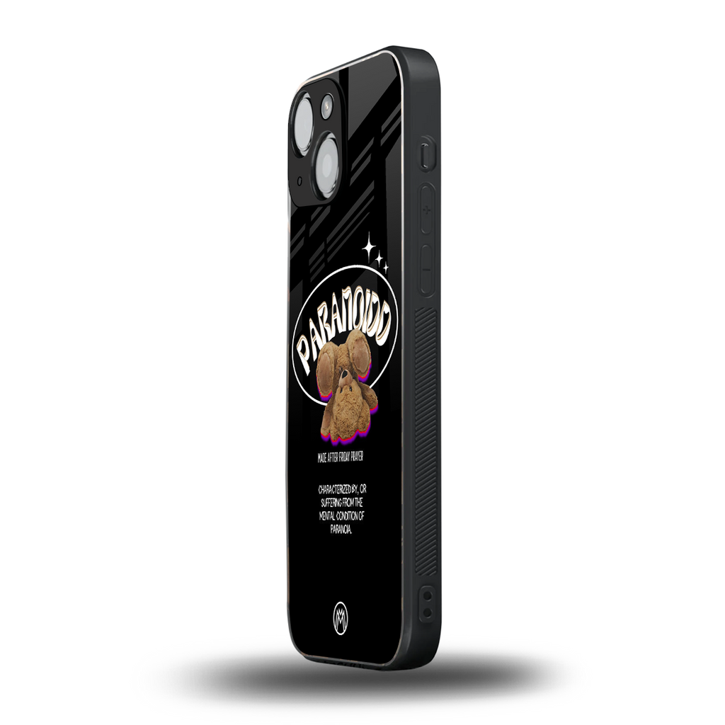 paranoid back phone cover | glass case for iphone 13 mini