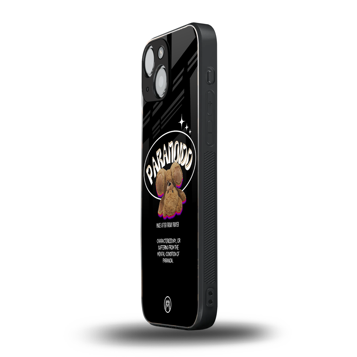 paranoid back phone cover | glass case for iphone 13 mini