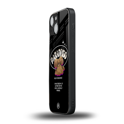 paranoid back phone cover | glass case for iphone 13 mini