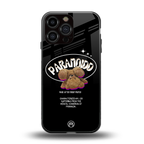 paranoid back phone cover | glass case for iphone 13 pro max