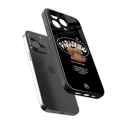 paranoid back phone cover | glass case for iphone 13 pro max