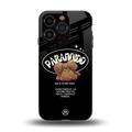 paranoid back phone cover | glass case for iphone 13 pro