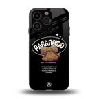 paranoid back phone cover | glass case for iphone 13 pro