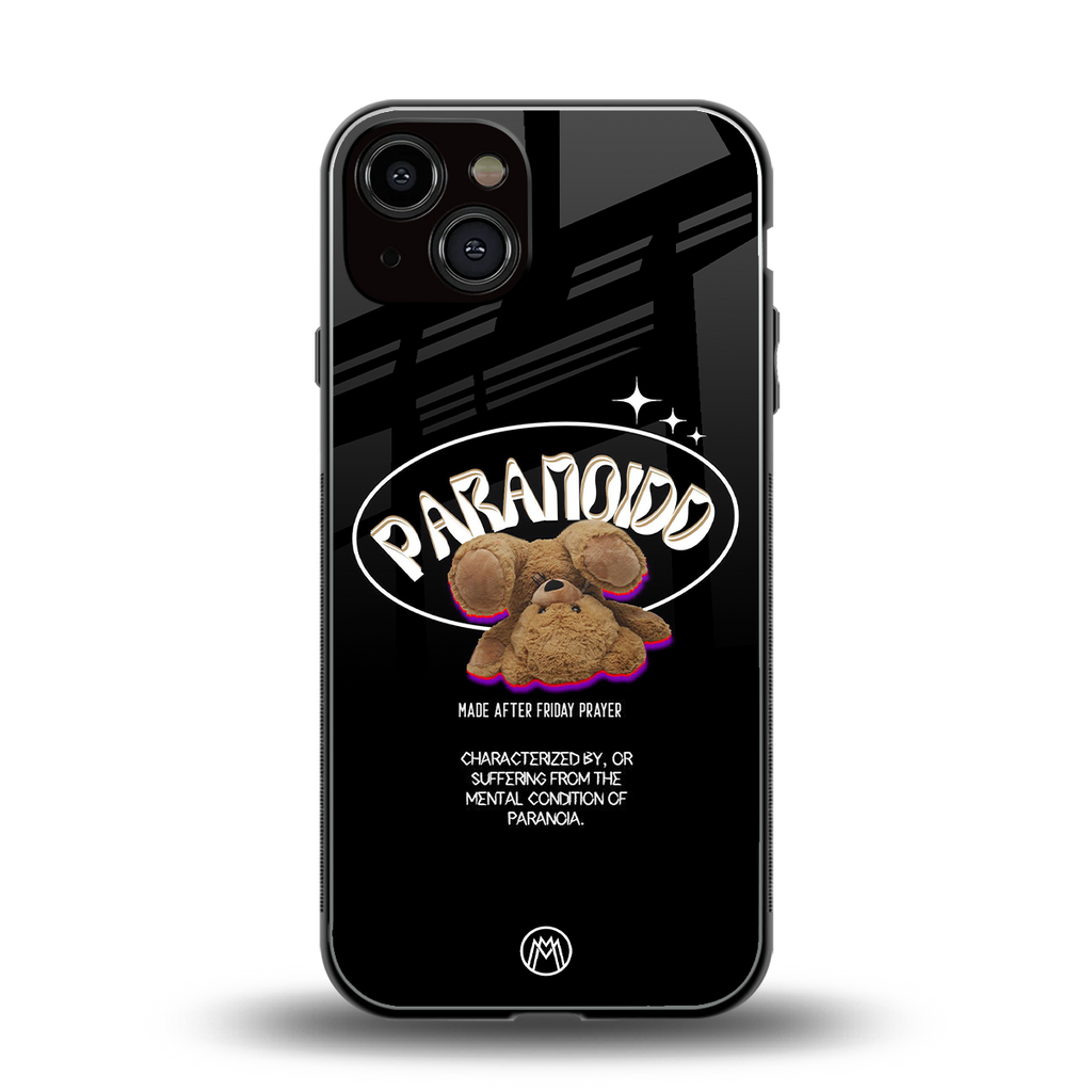 paranoid back phone cover | glass case for iphone 13